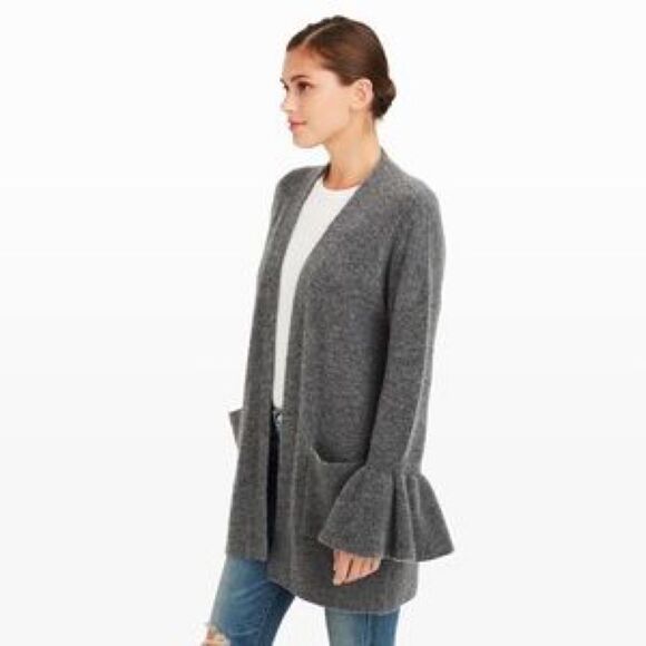 Club Monaco wool blend Bell sleeve cardigan - Picture 3 of 11